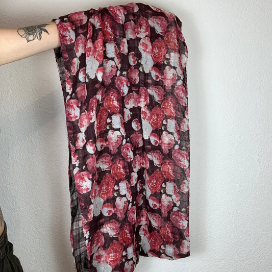 Black and Pink/Red Scarf