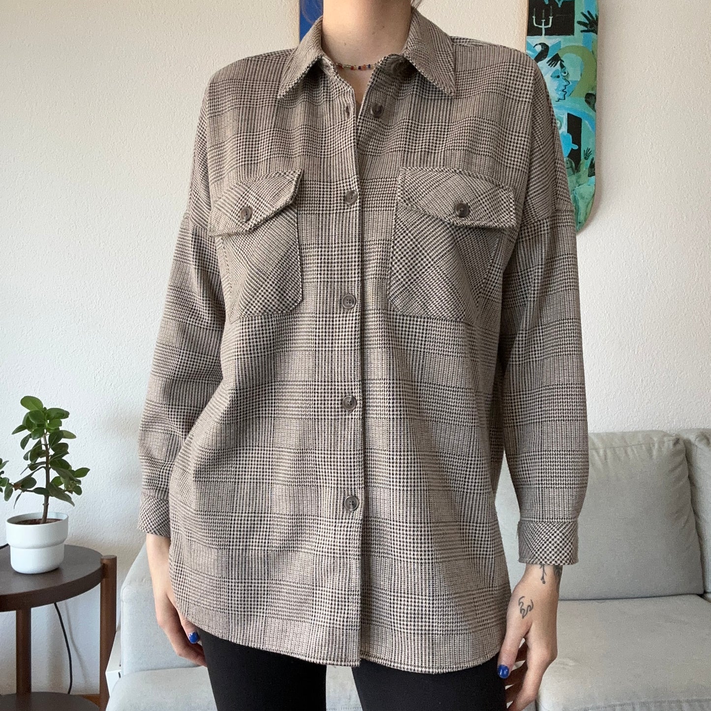 Beige Bluse