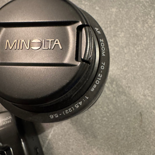 Photo film Camera MINOLTA with 2 Lenses