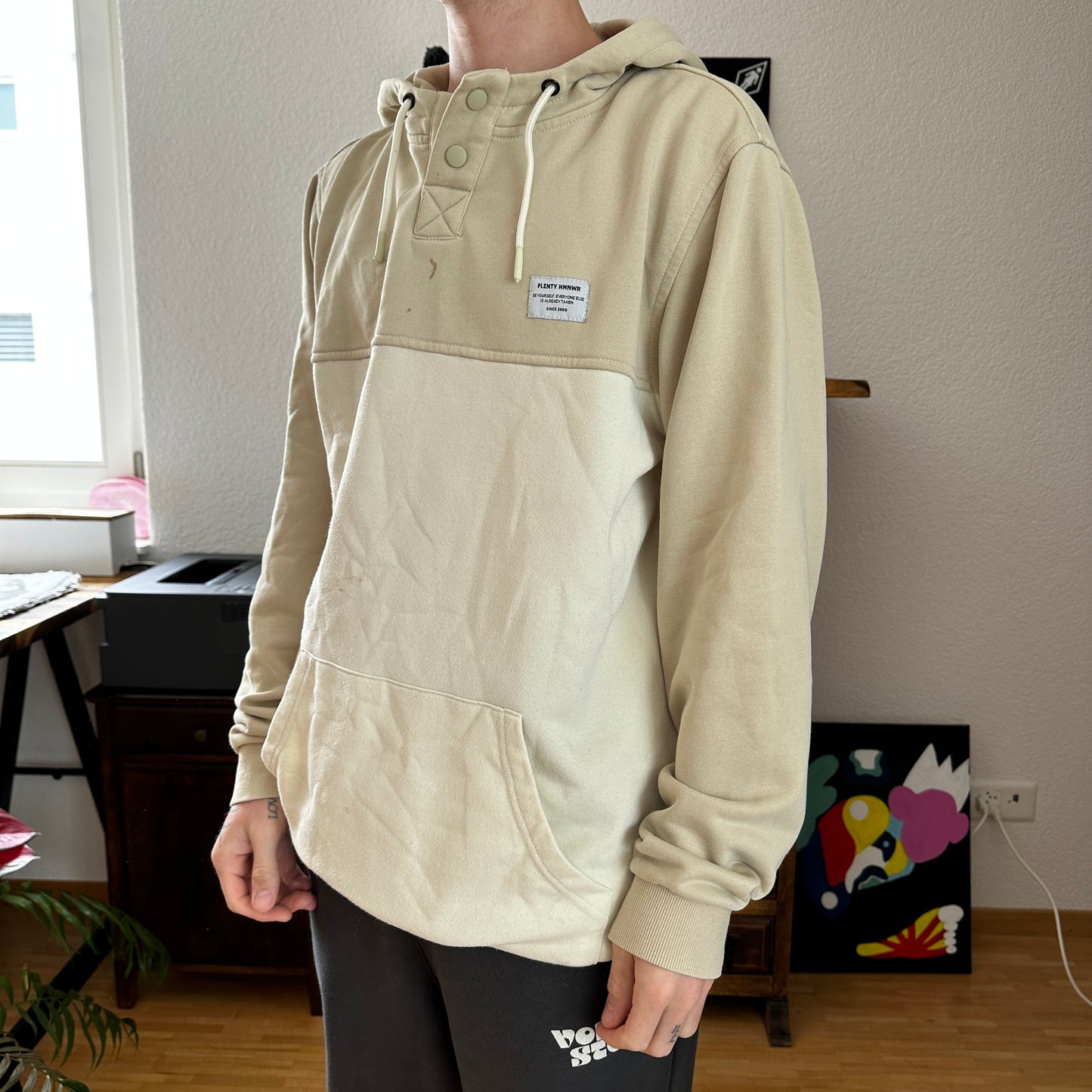 Beige Hoodie