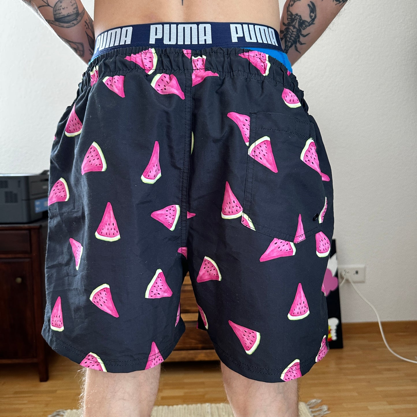 Black Trunks with Watermelon Print | Bern