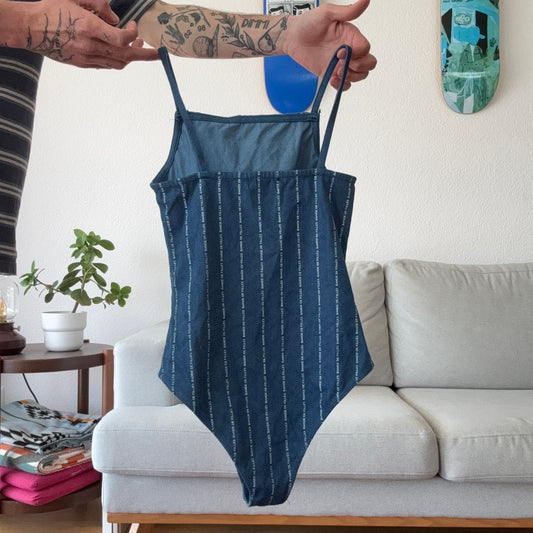 Blue Body with white Stripes
