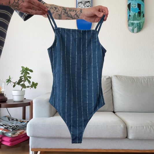 Blue Body with white Stripes