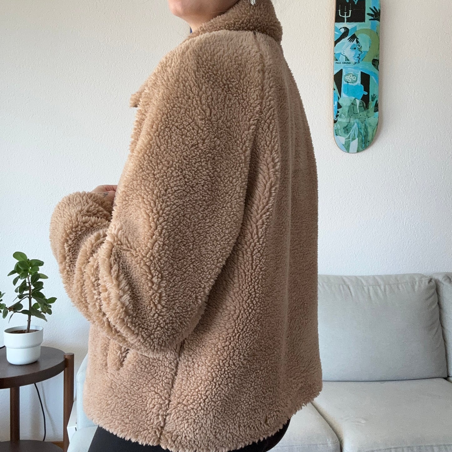 Brown Fluffy Jacket | Bern
