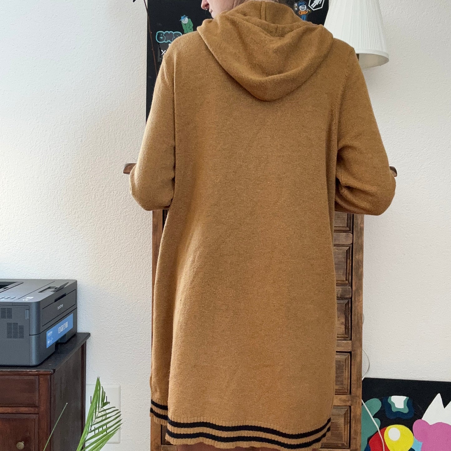 Brown Cardigan with black Stripes | Bern