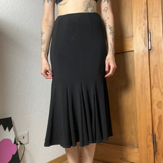 Y2K Vintage Black Maxi Skirt | Bern