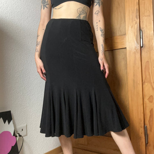 Y2K Vintage Black Maxi Skirt | Bern