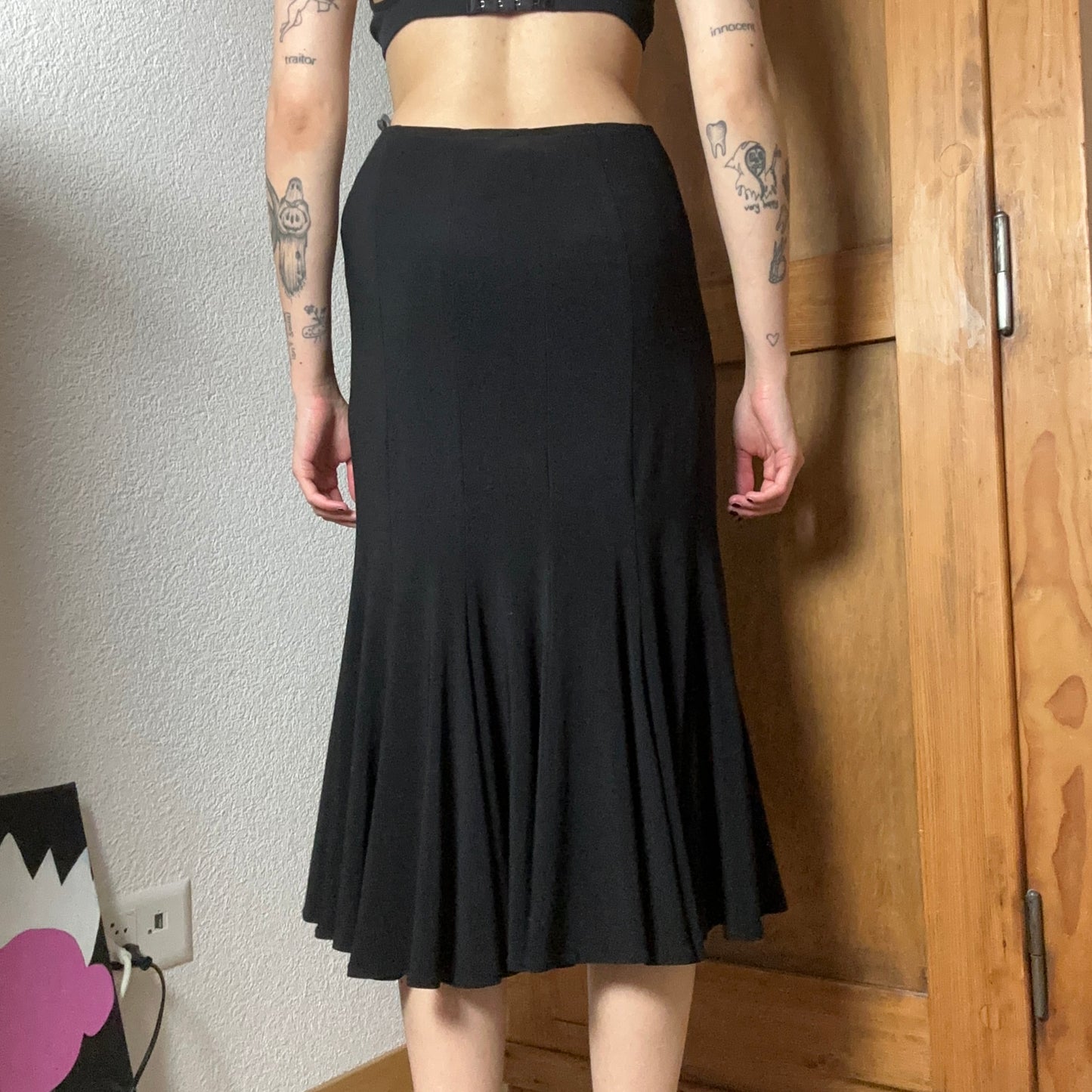 Y2K Vintage Black Maxi Skirt | Bern