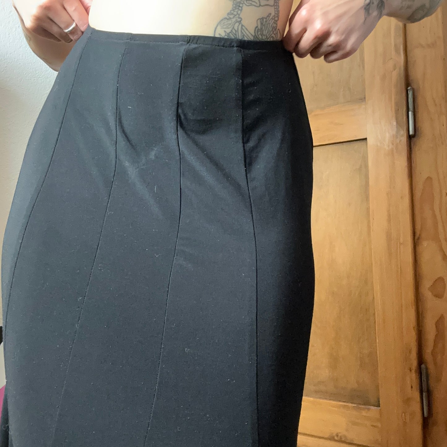 Y2K Vintage Black Maxi Skirt | Bern