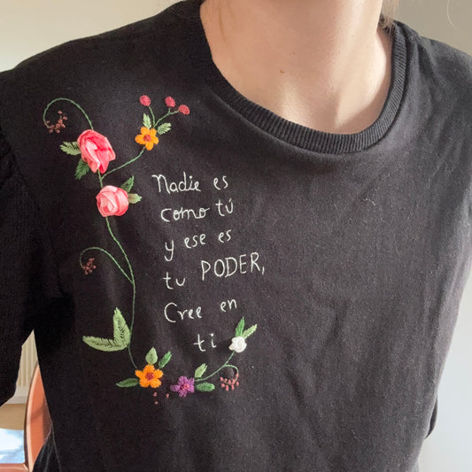 Black Longsleeve with flowers| Bern