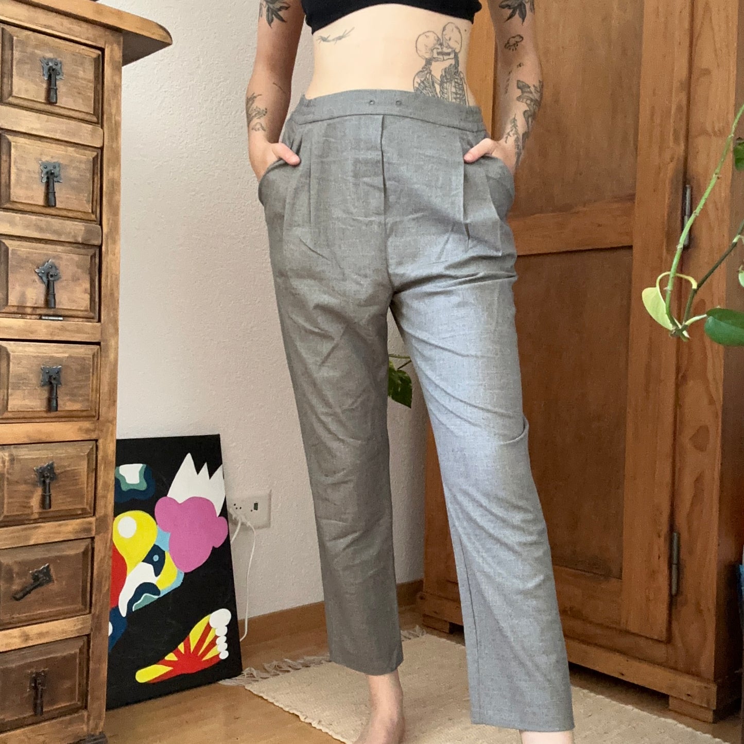 Gray Pants