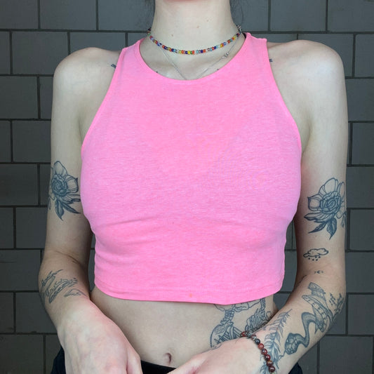 Pink cropped Top