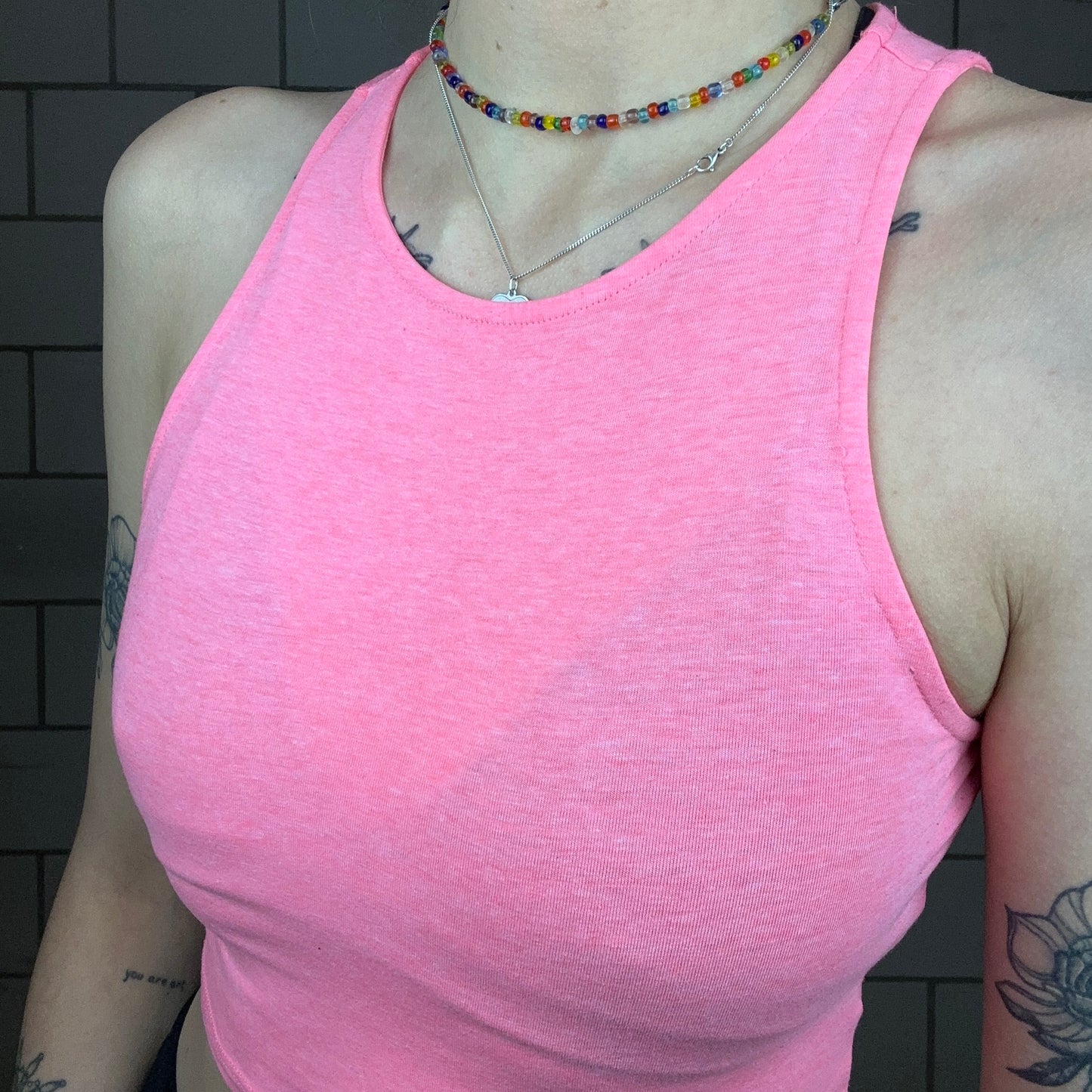 Pink cropped Top