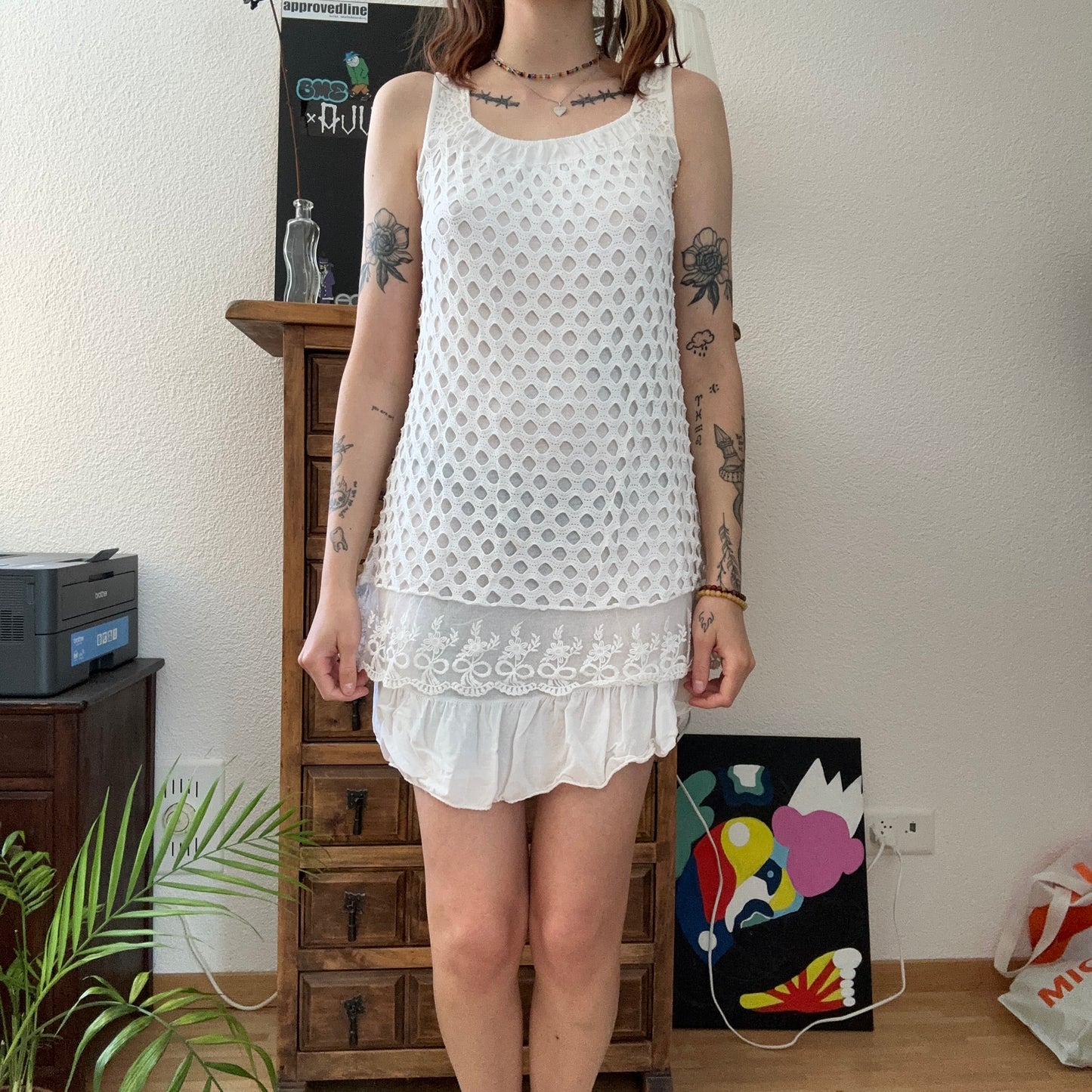 Y2K White Dress | Bern