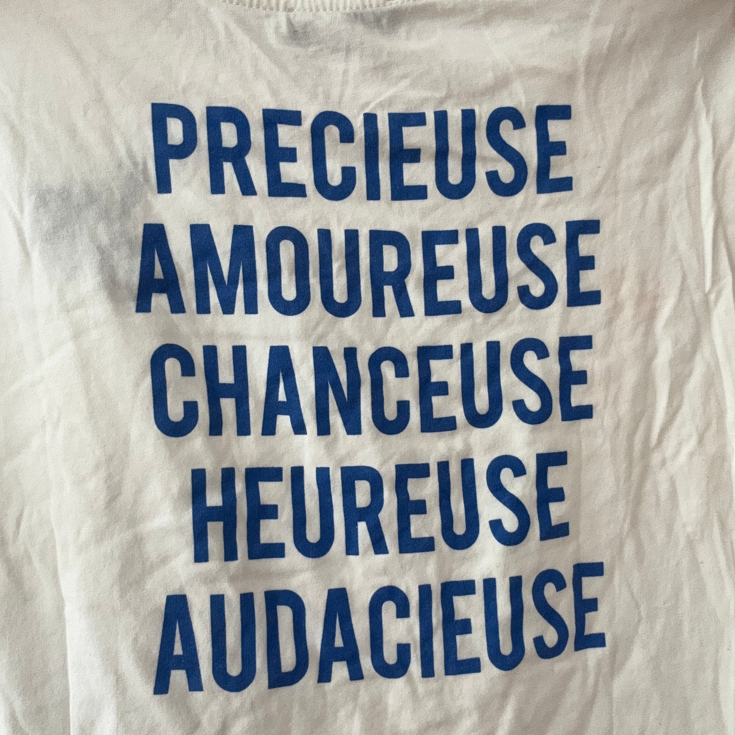 White Shirt with Backprint