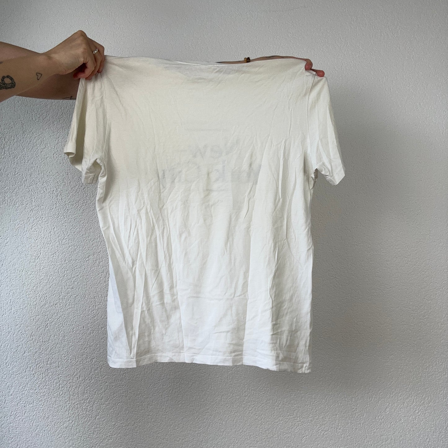 White Shirt with front print