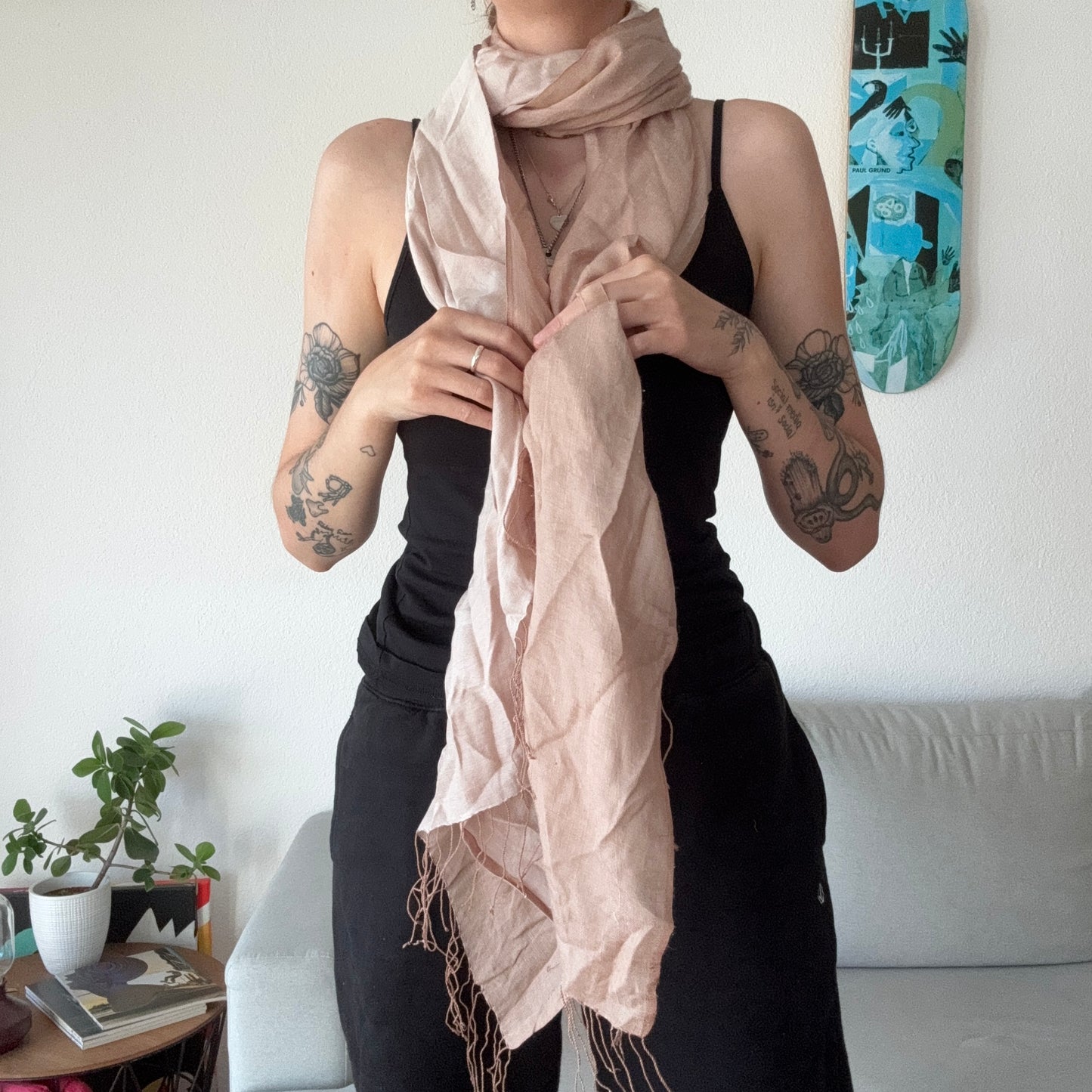 Pink Scarf