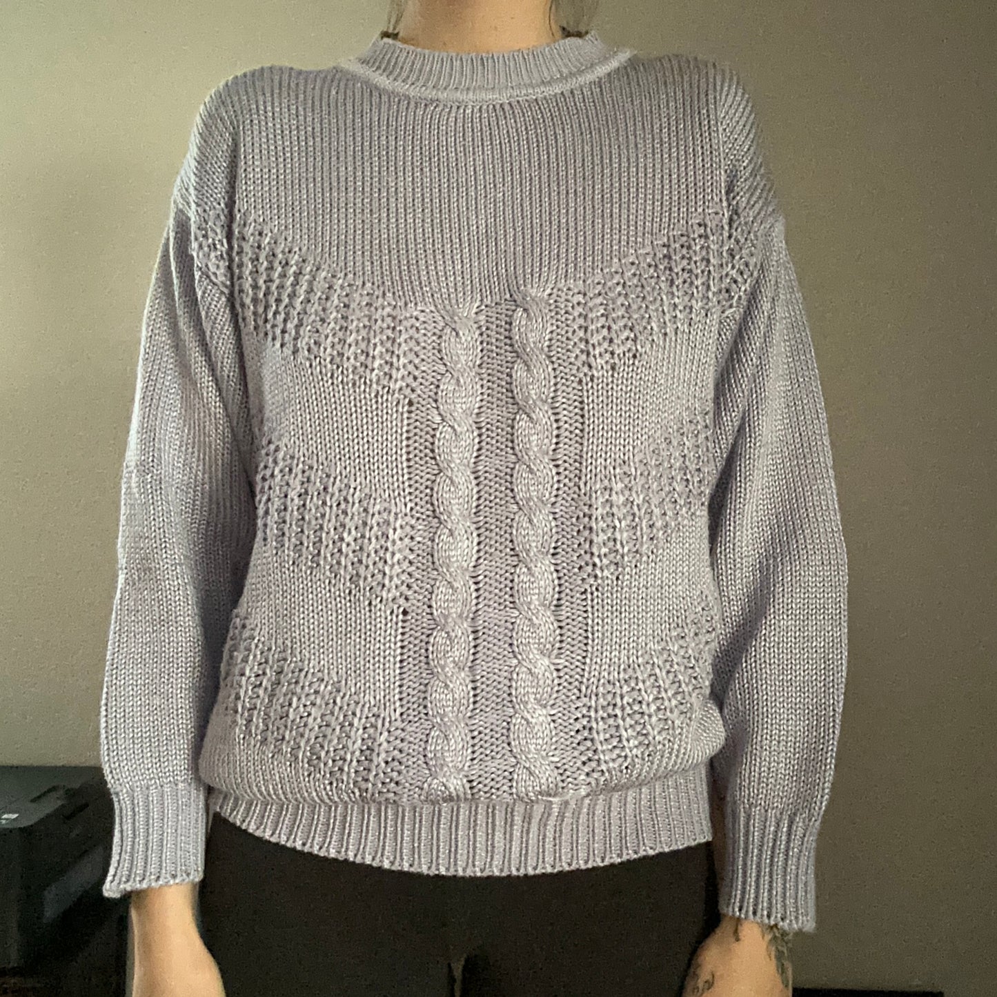 Pull en tricot vintage violet | Bern