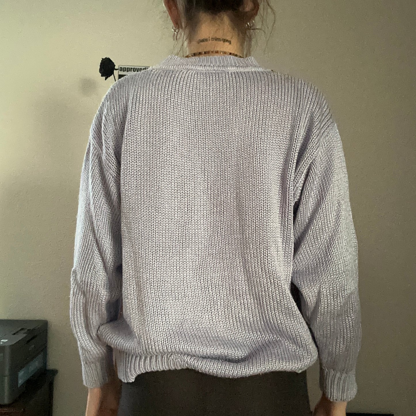 Pull en tricot vintage violet | Bern