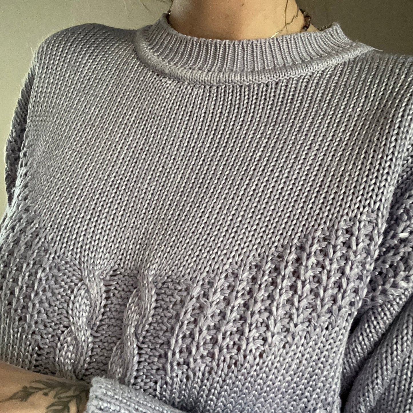 Pull en tricot vintage violet | Bern