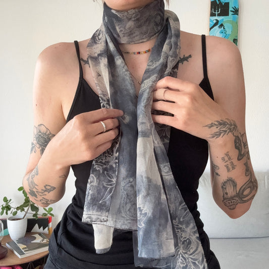 Gray Scarf