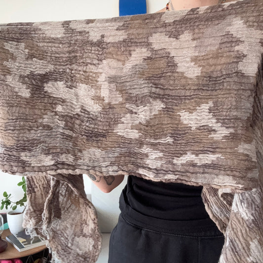 Brown Military Style Scarf