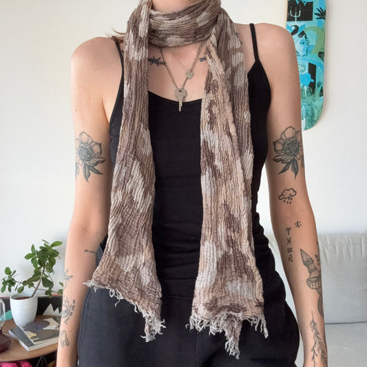 Brown Military Style Scarf