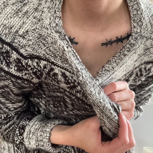 Gray Knit Cardigan | Bern