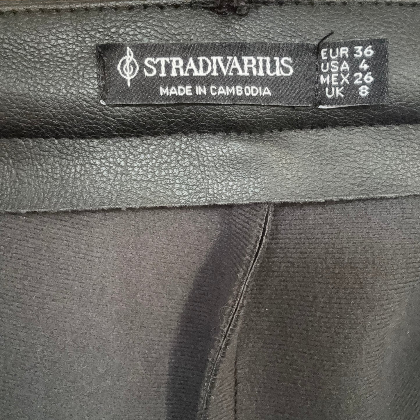 Black fake Leather Shorts| Bern