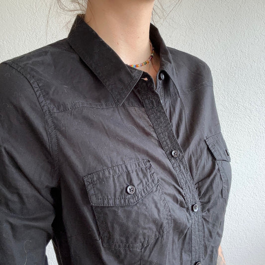 Schwarze Bluse