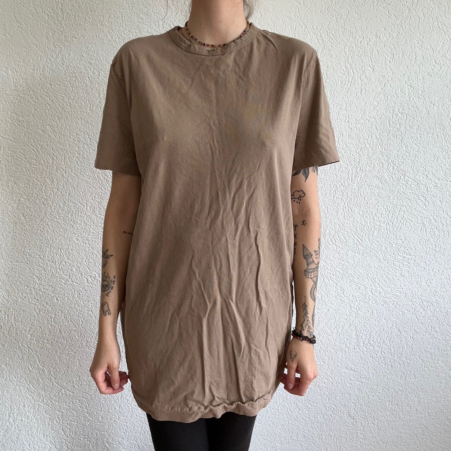 Beige Shirt Dress