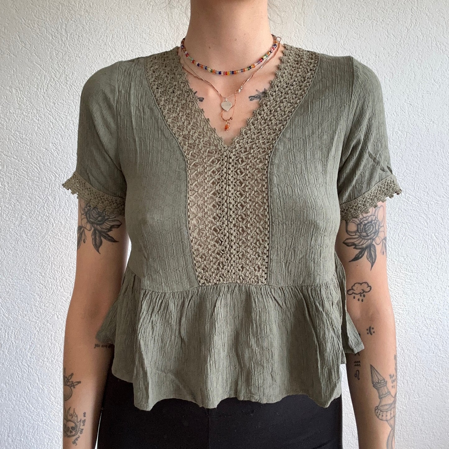 Green Shirt Blouse | Bern