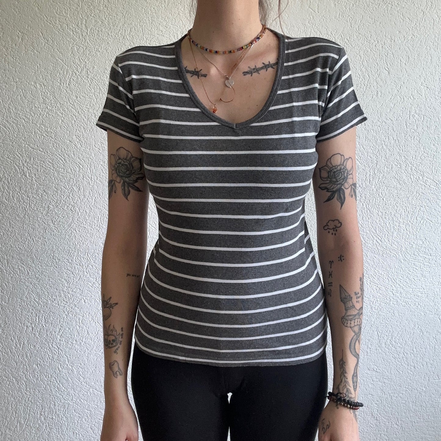 Gray Striped Shirt