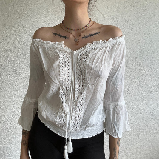 Weiße Bluse