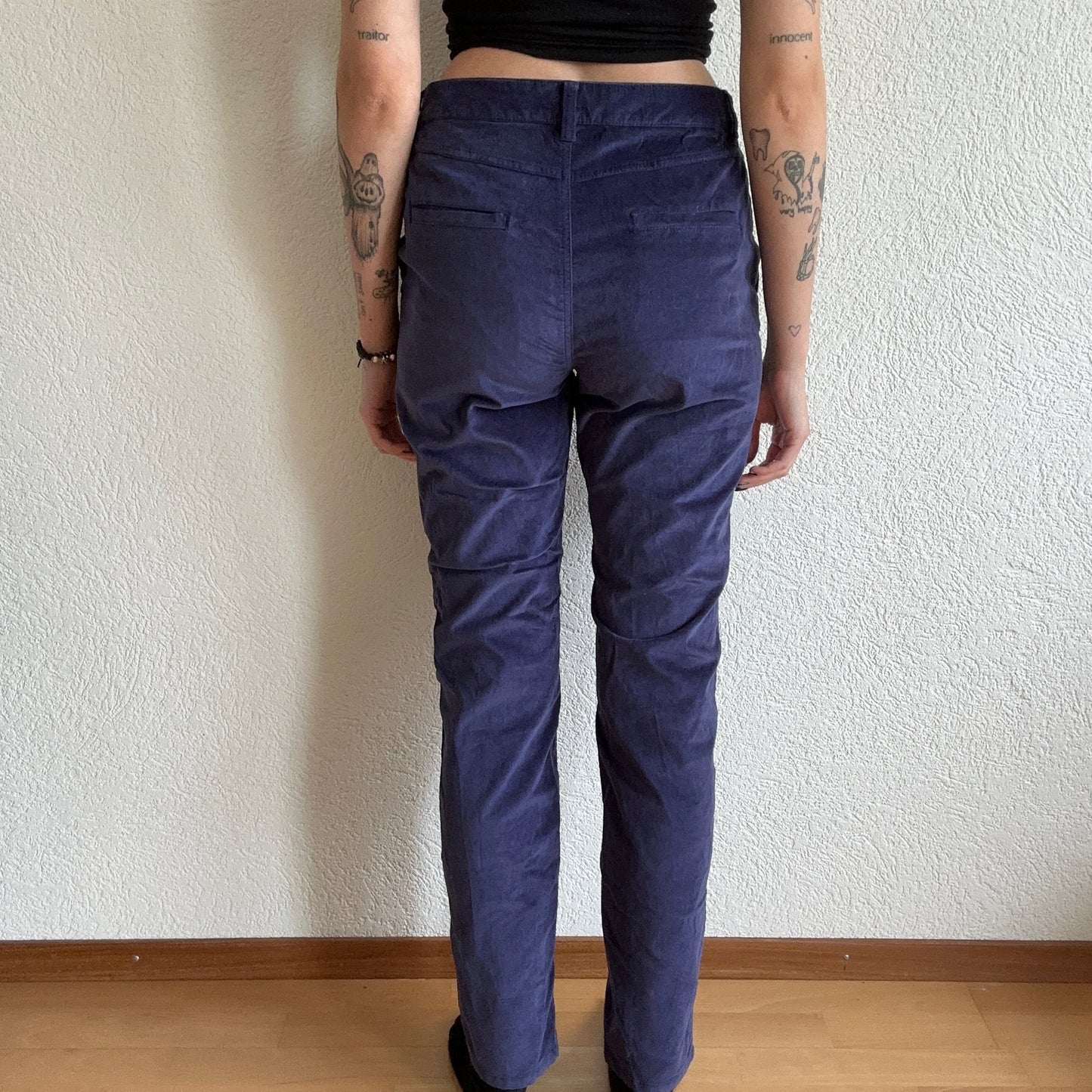 Blue Velvet Pants