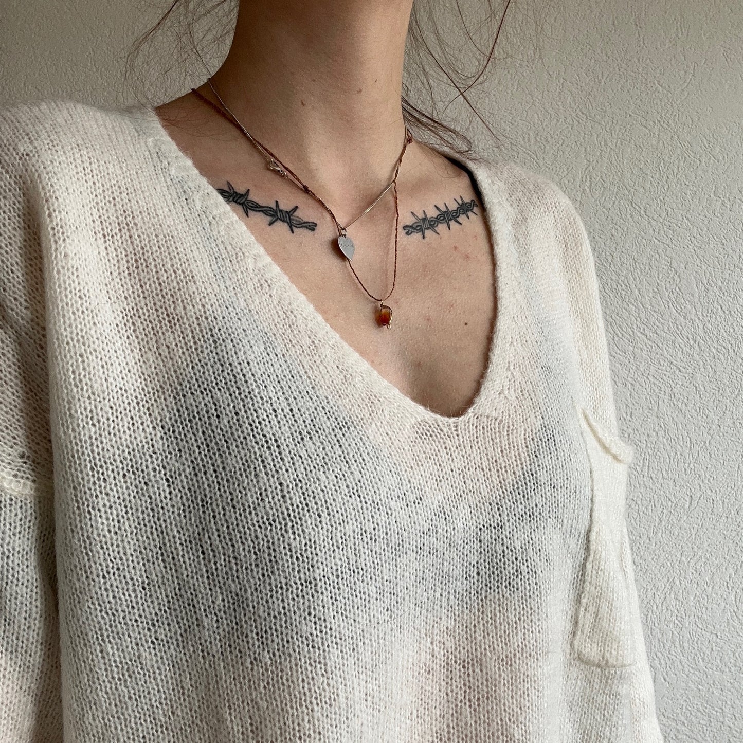 Pull en tricot blanc | Bern