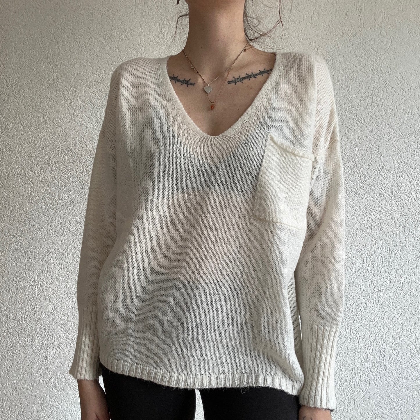 Pull en tricot blanc | Bern