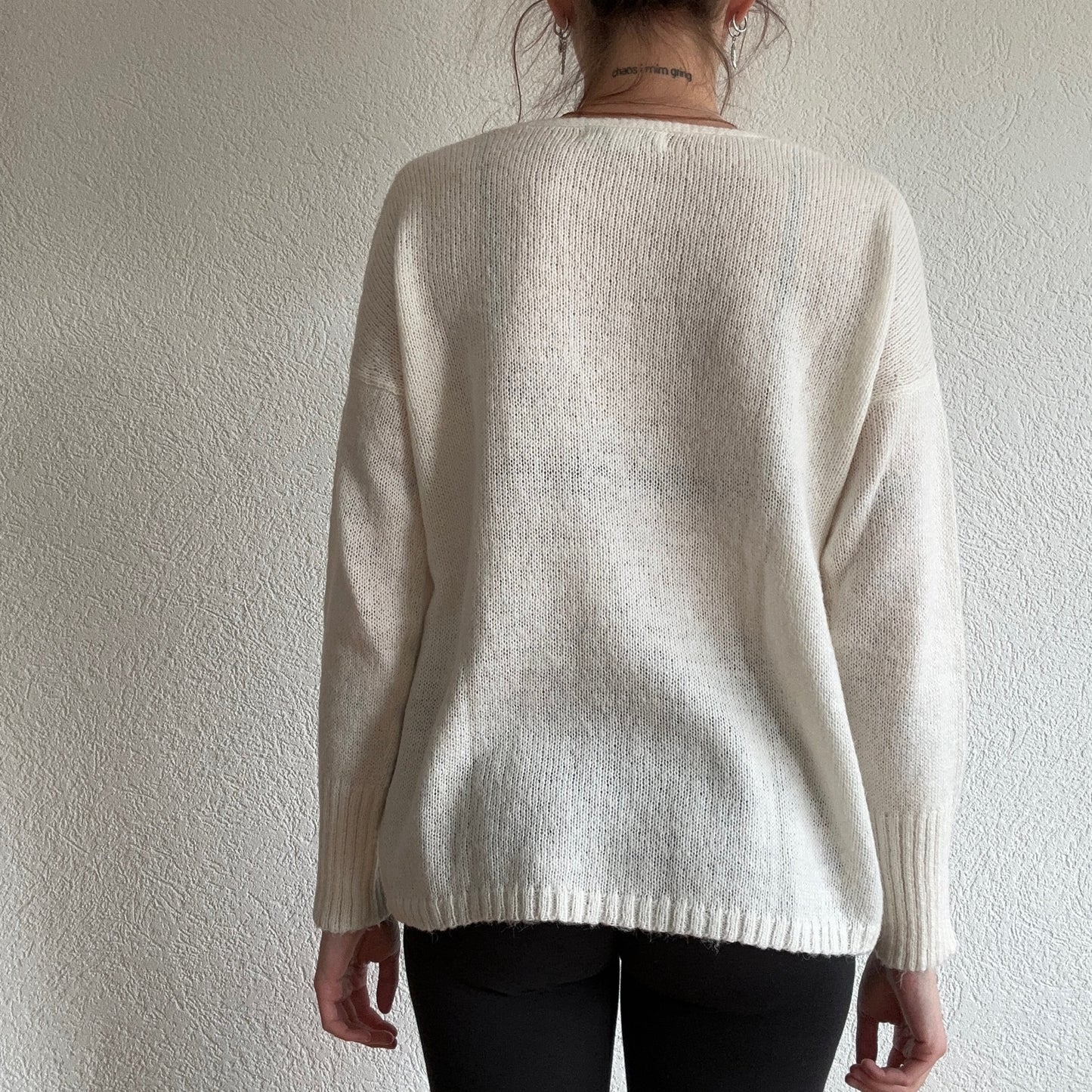 Pull en tricot blanc | Bern