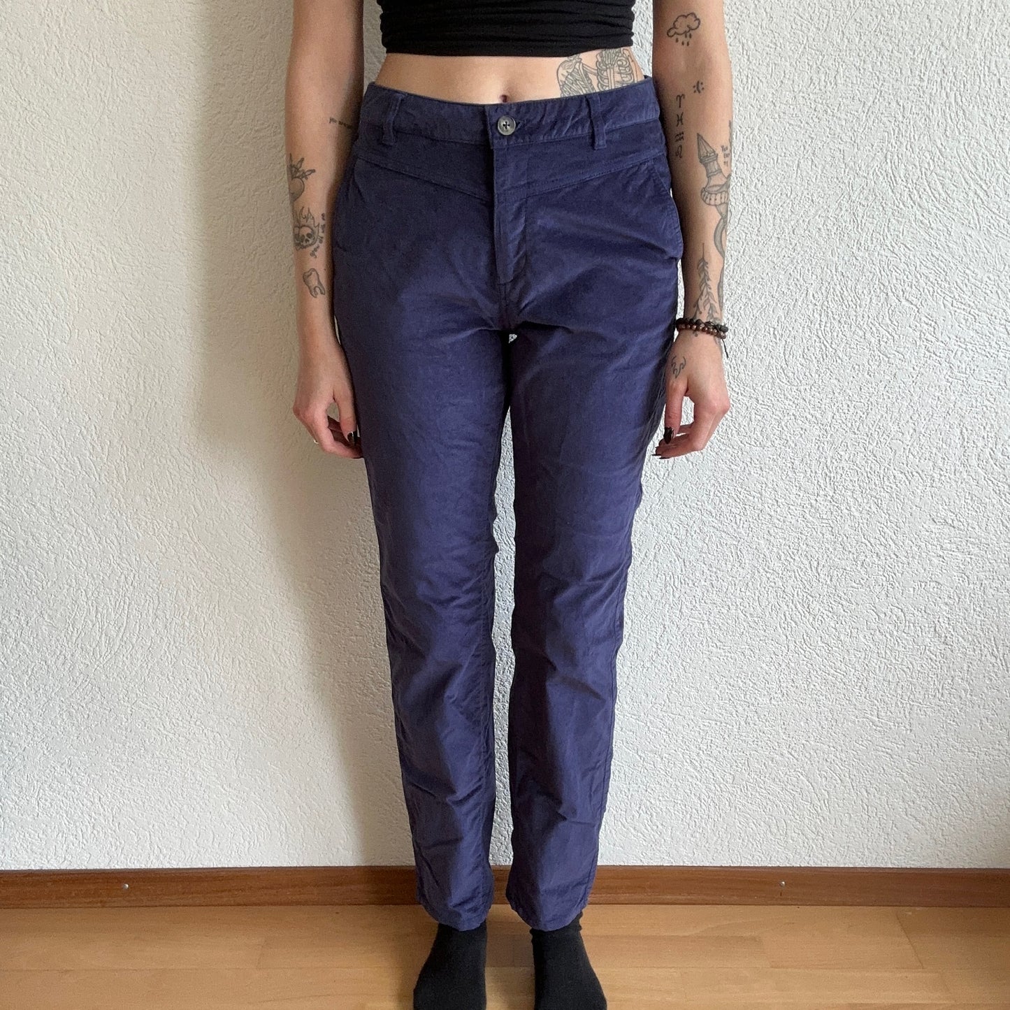 Blue Velvet Pants