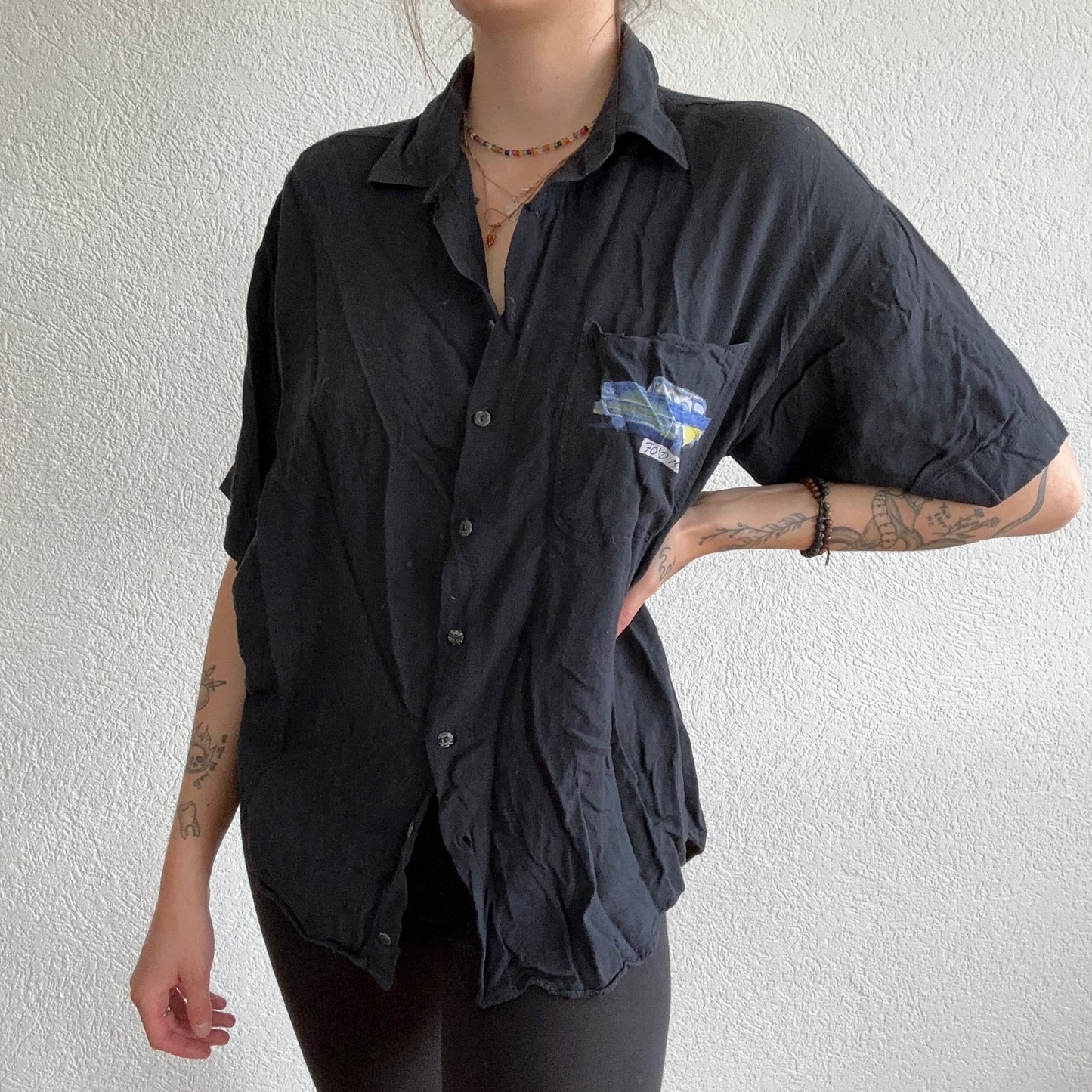 Vintage Blue Shirt Blouse | Bern