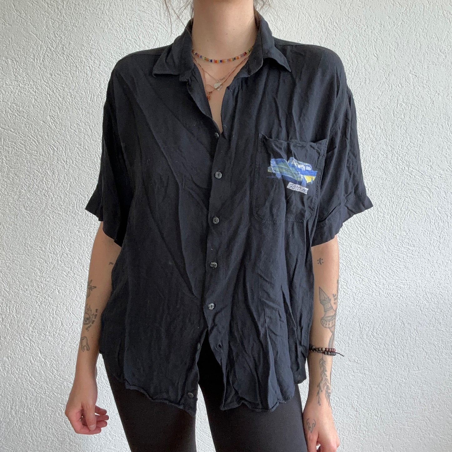 Vintage Blue Shirt Blouse | Bern