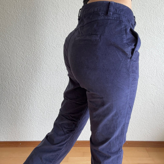 Blue Velvet Pants