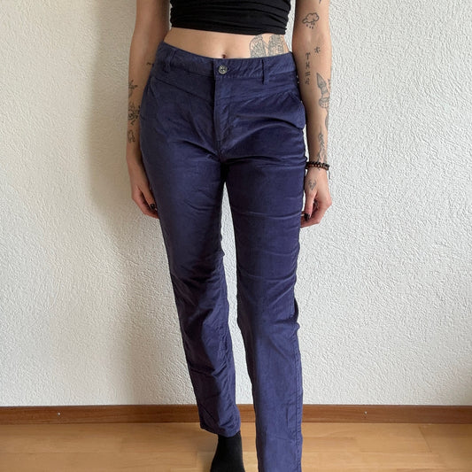 Blue Velvet Pants