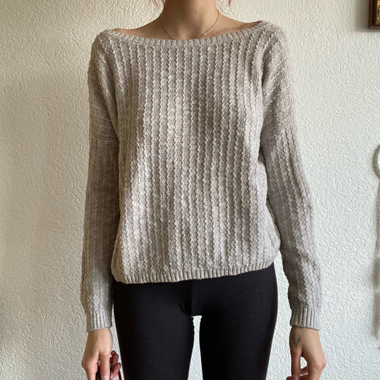 Pull en tricot beige | Bern