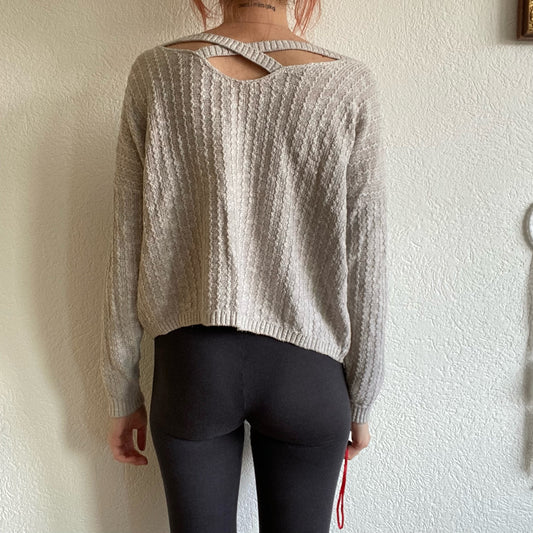 Pull en tricot beige | Bern