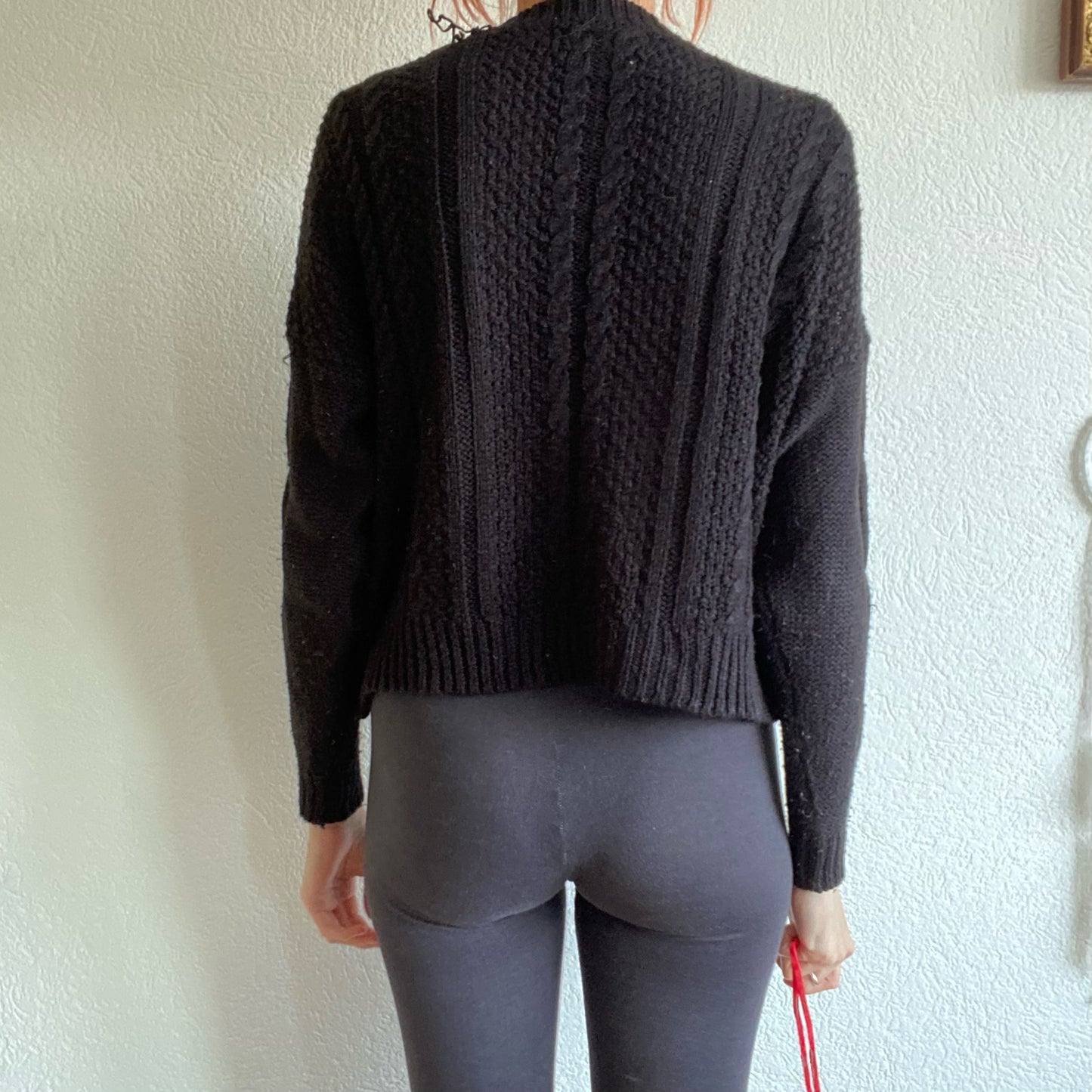 Pull en tricot noir