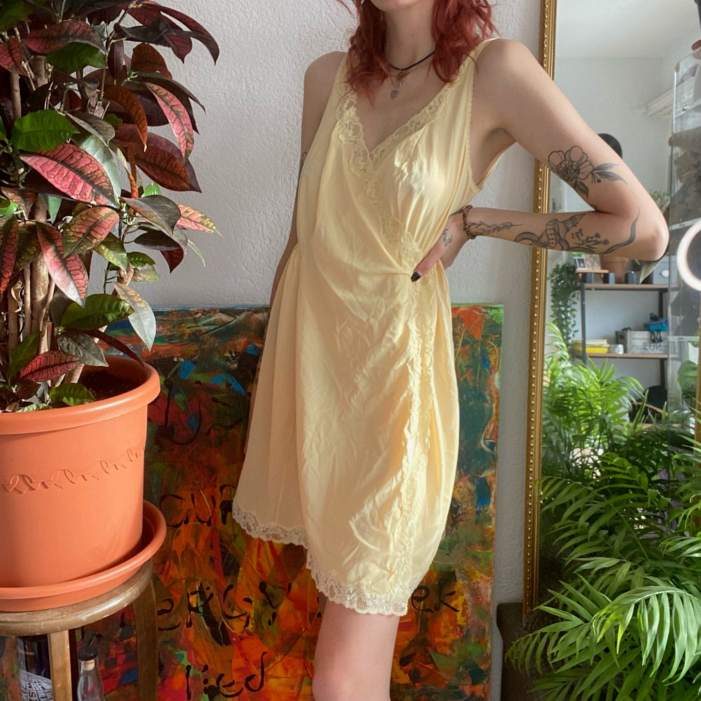 Y2K Vintage Yellow Nightgown | Bern