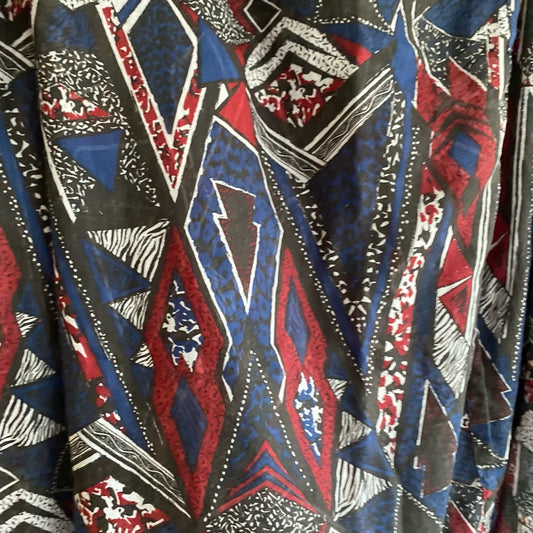 Blue red and white Scarf