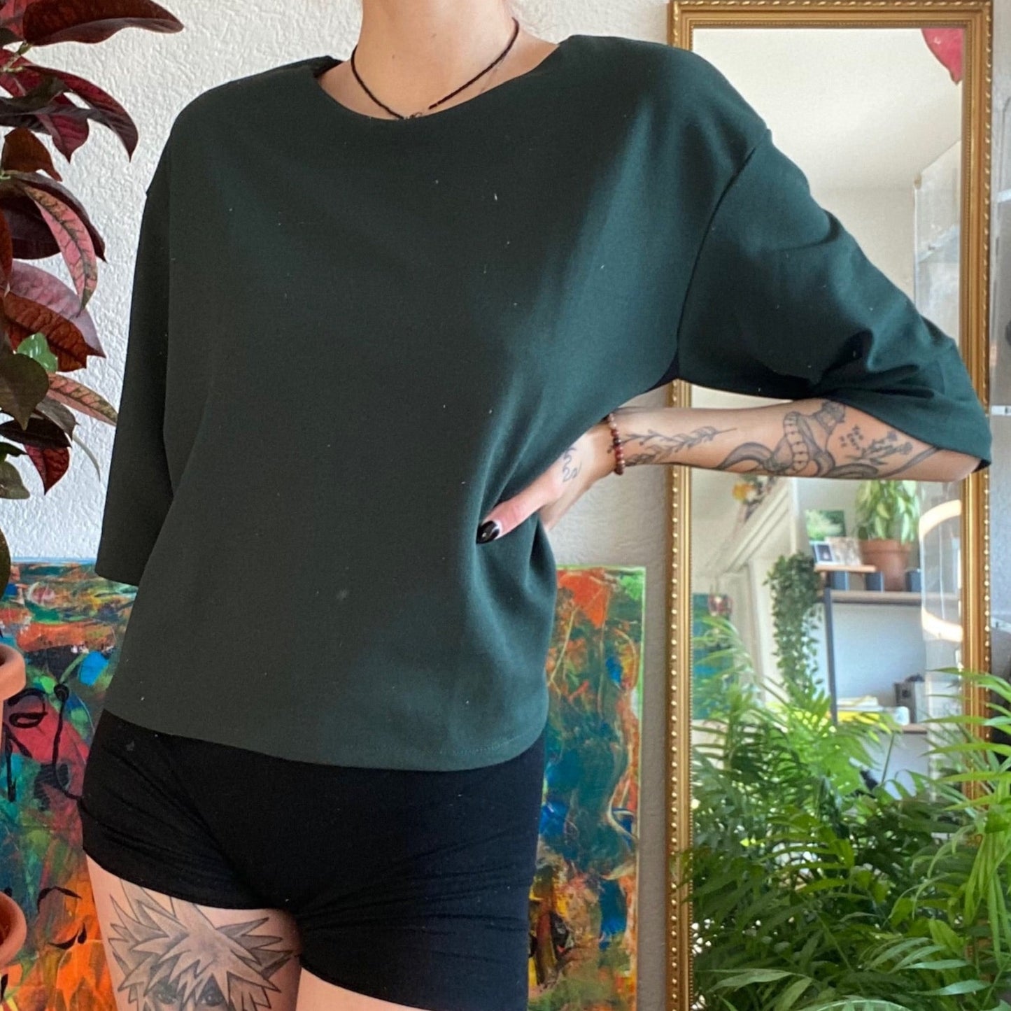 Green 3/4 Sleeve