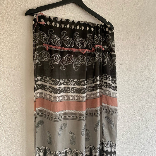 Black Pink Gray White Scarf